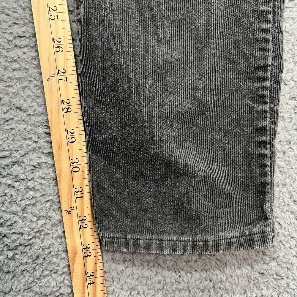 Levi's 519 Corduroy Pants Mens 31x33 Gray Vintage 80s White Tab Academia USA - Picture 6 of 10